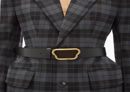 2022 B Luxury designer Belt G Buckle Fashion Genuine Leather Women Belts For men Letter Double Big gold classical9457638