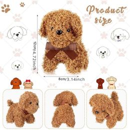 Mini Dog Animals Plush Puppy Small Stuffed Soft Baby Puppies Birthday Gift for Kids Girls Boys Backpack Pendant Keychain