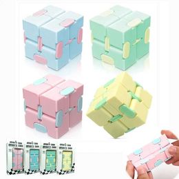 Decompression Toy 1 pressure reducing cube toy infinite magic Fidget anti stress anxiety product puzzle rotating for adults and children H240516