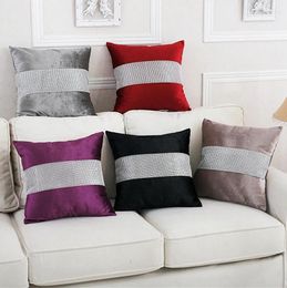 Pillow Luxurious Velour With Diamond Cover Shining Home Decor Decorative Throw Pillows Case