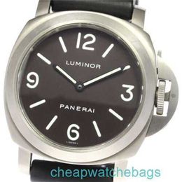 Panerei Luminors Luxury Wristwatches Automatic Movement Watches Swiss Made PANERAISS Luminors Base PAM00116 Mens Watch with Dark Brown dial manually wound _798247