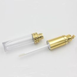 8ml DIY Empty Lips Gloss Bottle Containers Make Up Tool Cosmetic Gold Crown Plastic LipGloss Tubes LL
