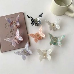 Hair Clips Barrettes 2/3 French hair clips retro butterfly Colour heart-shaped acrylic back lip shaped