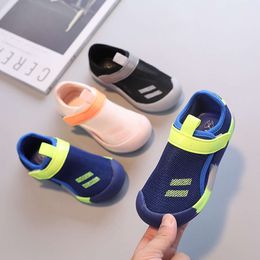 Children Boys Breathable Mesh Sport Sandals Girls Toe Protection Soft Sole Casual Shoes Size 23-36 L2405