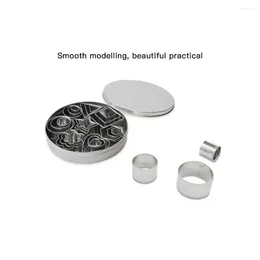 Baking Moulds Set Stainless Steel Fondant Mould Chocolate Cake Mould Pastry Heart Shape Star Flower Biscuit Slicer Cookies Cutter
