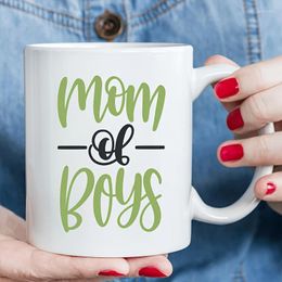 Mugs 11 Oz Ceramic Mug Coffee With Bless Mother Pattern Gift For Mom First Mother's Day Birthday