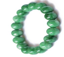 NEW Arrival6mm 8mm 10mm 12mm Natural DARK Green Jade Charm Beads Bracelets For Women Min Order 10pcs 5374446