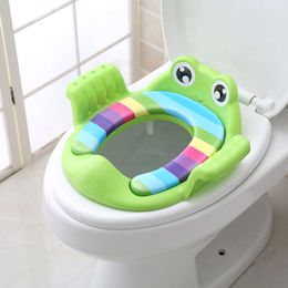 Potty Toilet Child Baby Trainer Seat Step Stool Ladder Adjustable Training Chair comfortable cartoon cute toilet seat for childr L