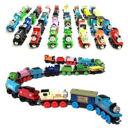 Diecast Model Cars Thomas and Friends Wooden Bag Toy Train Model Toy Molly Gold Diesel Ladies Toby Train Toy Boys and Childrens Birthday Gift WX