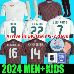 Mexico Copa America RAUL CHICHARITO Soccer Jerseys 2024 LOZANO DOS SANTOS 24 25 H.LOZANO Men Kids Football Shirts Uniforms Fans Player Version