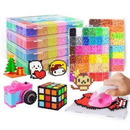 48 color Hammars educational iron beads 3D jigsaw puzzle beads lroning guaranteed perler fusion beads DIY toys mi angas S516