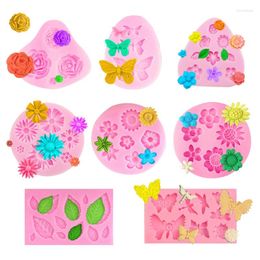 Baking Moulds Daisy Chrysanthemum Plumeria Rose Flower Silicone Mold Cupcake Fondant Cake Decorating Tools DIY Chocolate Cookie