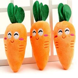 Dog Pet Vegetables Toy Shape Puppy Carrot Plush Chew Squeaker Toys s