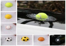 3D Car Stickers Baseball Football Tennis Sticker Window Crack Decals Personality Creative Rear Windshield Home Window Stickers YSY5843763