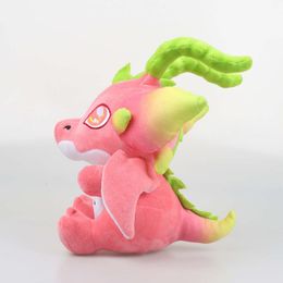 25cm/9.84in Cute Fruit Plush Stuffed Dragon Animal Dolls Pitaya Toys Kawaii Plushies Gift For Children