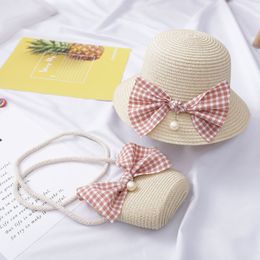 Small Fresh High Quality Bag Sunscreen Sun Hat Childrens Summer Beach Hat Wave Cute Grass Hat Sun Hat Birthday Gift CAD24051604