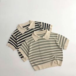 Spring Autumn New Children Knitting Hollow Out Polo Camise