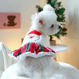 Dog Apparel Xmas Dress Winter Puppy Clothes Pet Clothing Christmas Costume Poodle Yorkie Bichon Pomeranian Outfit