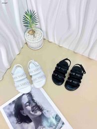 Top Kids Sandals Summer toddler products baby shoes Size 21-28 Including box Letter logo printing child slippers 24April