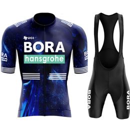Cycling Clothes Jersey Summer Jerseys Man Clothing UCI BORA Mens Mtb Pants Blouse Outfit Set Bicycle Shorts Bib Suit Team 240426