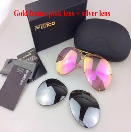 Brand designer eyewear men women fashion P8478 cool summer style Polarised eyeglasses sunglasses sun glasses 2 sets lens 8478 with7692627