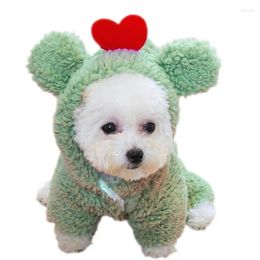 Dog Apparel Warm Clothes Thickening Four-legged Soft Sweater Puppy For Winter Style Cosy Hoodie