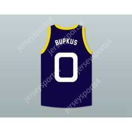 Custom Any Name Any Team BUPKUS 0 MONSTARS DARK BLUE BASKETBALL JERSEY SPACE JAM All Stitched Size S-6XL Top Quality