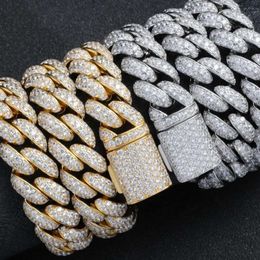 Gra Certified Customized Jewelry Vvs Moissanite Hip Hop Cuban Diamond Chain Fine Jewelry Necklace For Men