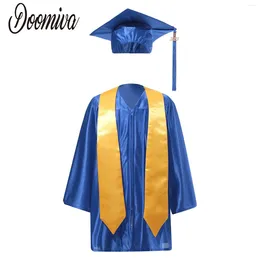 Clothing Sets Kids Boys Girls Academic Dress School Uniforms Preschool Kindergarten Graduation Church Robe Shawl Tassel Hat Set For 3-12