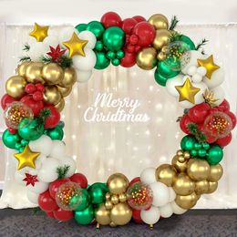 Party Balloons Christmas Party Balloon Garland Arch Kit Merry Christmas Decoration For Home 2023 Cristmas Balloons Xmas Gifts New Year Baloon