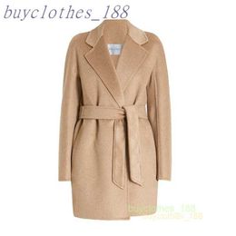 Women's Mid-length Trench Coat Maxmaras Wool Blend Coat Italian Brand Women's Luxury Coat High Quality Cashmere Coat Ipyn