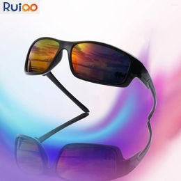 Sunglasses Ruiao 2024 Outdoor Youth Mirrored Sport Riding Shades Trendy Fashion Classic