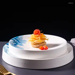 Plates Chinese Ceramic Plate Hand Painted Peking Opera Decor Restaurant Fruit Salad Living Room Desktop Main Dish Kitchen Cutlery