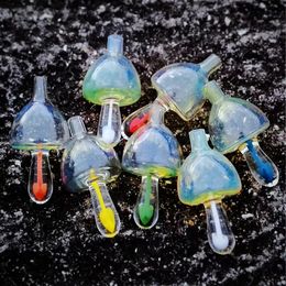 5 Types Heady Glass Carb Cap Insert OD 28mm Smoking Spinning Ball Mushroom Style For Quartz Thermal Banger Water Pipe Bong xL-SA03