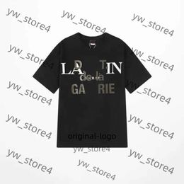 lanvis shirt Brand Men's T-shirts Designer Luxury Classic T Shirt Chest Letter Printed Shirt lanvis High Tshirts Shoe Cotton Loose Tees Lavin Hoodie d903