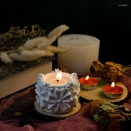 Candle Holders Flower Holder Mold Floral 3D Silicone Jar Handmade DIY Resin Unique Vintage Holdr