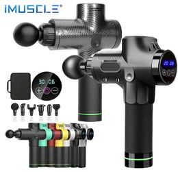 Muscle Massage Gun Fascia Gun Neck Massager Vibration Fitness Equipment Noise Reduction Design Electric Massager8352149