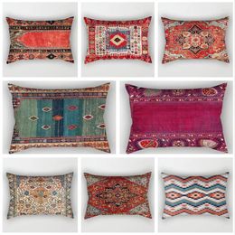 Pillow 30X50cm Bohemian Patterns S Cover Multicolors Abstract Ethnic Geometry Print Decorative Pillows Case Room Sofa Pillowcase