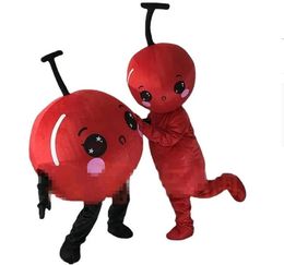 2024 Halloween Cherry Mascot Costume High quality Cartoon Fruit theme character Carnival Unisex Adults Size Christmas Birthday Party Outdoor Outfit