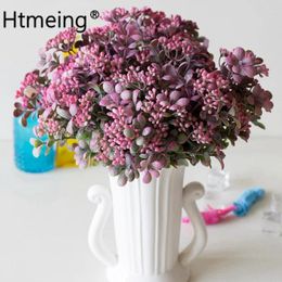 Decorative Flowers Artificial Plastic Luck Fruit Plant Silk Flower Wedding Arrangement Home Decoration Garden Party Decor 1PCS