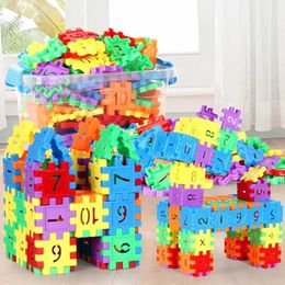 Other Toys 100 pieces of digital building blocks DIY toys large particle Coloured creative assembly blocks math blocks early childhood educat