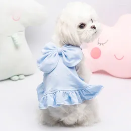 Dog Apparel Cute Bowtie Dress Sling Puppy Pet Skirt Clothing For Dogs Princess Clothes Small Wedding Costume Ropa Perro