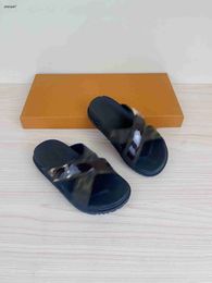 Top designer slides Kids Sandals Letter printed cross woven tape baby Slippers Size 26-35 Summer Child Shoes Box Packaging June25