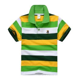 Top Quality Boys T Short Sleeve Kds Boy Polo Shirts School Uniform Shirt Cotton Clothes for 3 4 5 6 7 8 9 10 11 12 14Years L2405