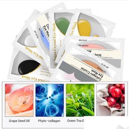 Eye Care Lanbena 24K Gold Mask Collagen Patches Anti Dark Circle Puffiness Eyes Bag Moisturizing Skin-Care 6 Styles Drop Delivery Heal Otoa5