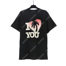 Palm 24SS Summer Letter Printing Logo T Shirt Boyfriend Gift Loose Oversized Hip Hop Unisex Short Sleeve Lovers Style Tees Angels 2243 SEK