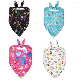 Dog Apparel Birthday Bandana Boy Party Pet Supplies Gift Cat Scarf Washable For Small Medium Large Dogs Accessories Bandanas