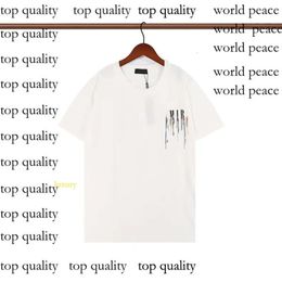 Amri Shirt Fashion Designer Menst Shirts Printed Man T-Shirt Cotton Casual Tees Short Sleeve Hip Hop H2y Streetwear Luxury Tshirts SIZE S-2Xl 971 283 654