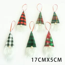 Party Decoration 6 PCS Christmas Charms And Mixed Santa Claus Tree Hat Snowman Pendant Making Accessory
