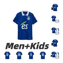 RC Strasbourg Alsace soccer jerseys 24 25 home BELLEGARDE Gameiro AJORQUE 2024 2025 MOTHIBA EMEGHA SAHI DION Diallo DJIKU Men kids DELAINE BAKWA football shirt 16-2XL